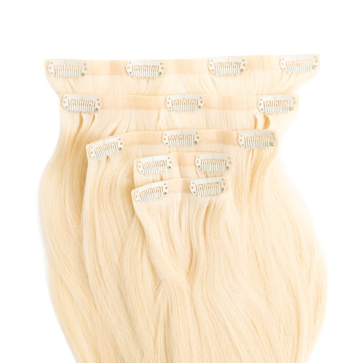 Τρέσα Φυσική PU με Κλιπ #613 Ξανθό Ανοιχτό Πλατινέ 50cm, 120g