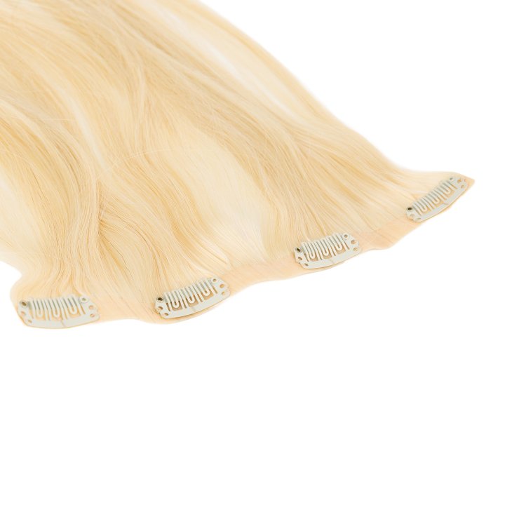 Τρέσα Φυσική PU με Κλιπ #613 Ξανθό Ανοιχτό Πλατινέ 50cm, 120g