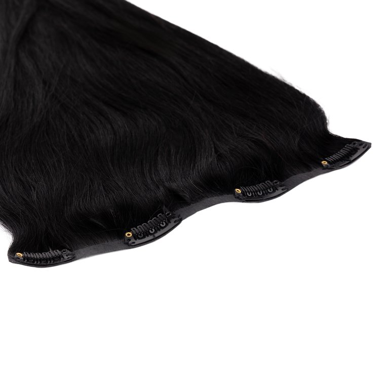 Τρέσα Φυσική PU με Κλιπ #1 Φυσικό Μαύρο 50cm, 120g