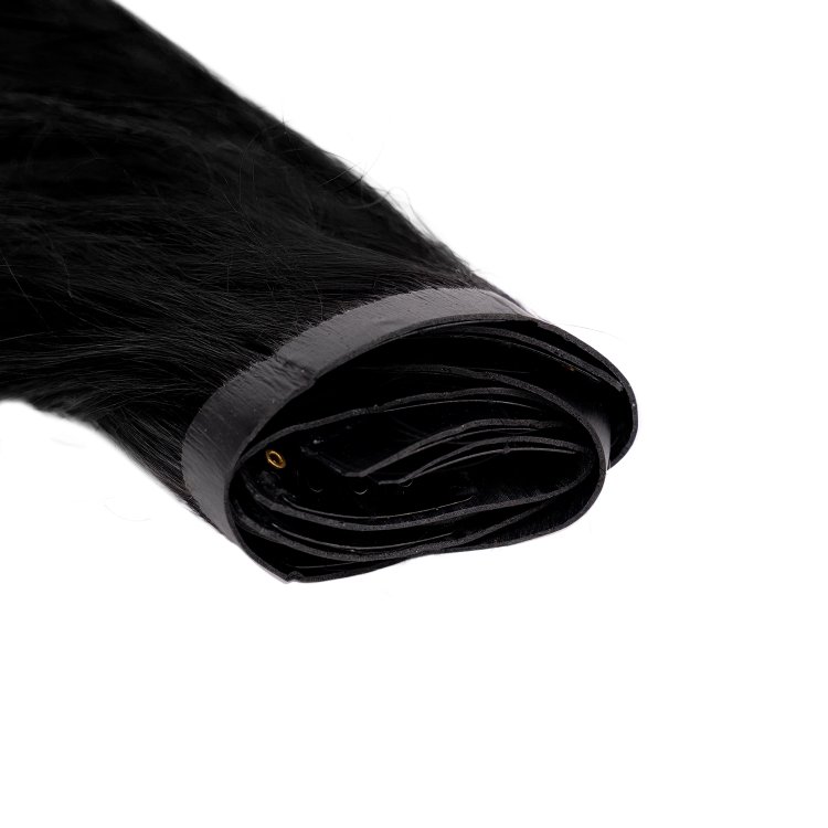 Τρέσα Φυσική PU με Κλιπ #1 Φυσικό Μαύρο 50cm, 120g