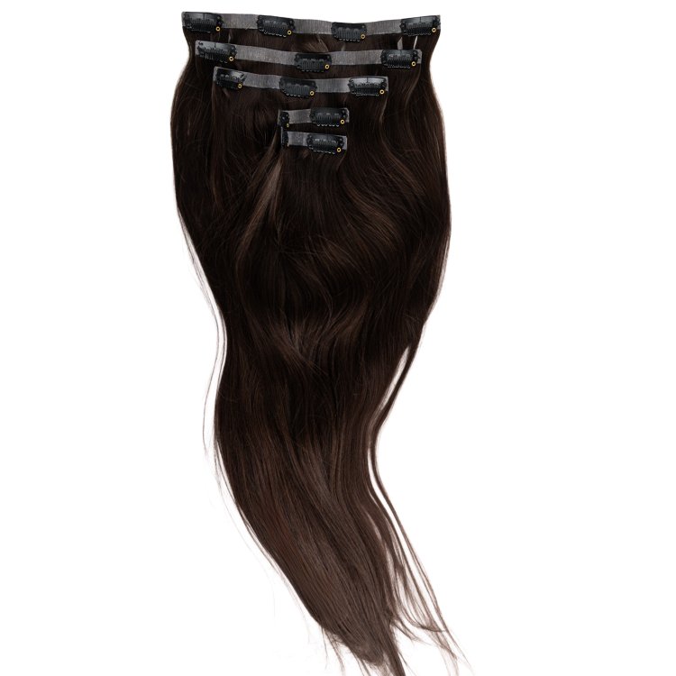 Τρέσα Φυσική PU με Κλιπ #1B Καστανό 50cm, 120g