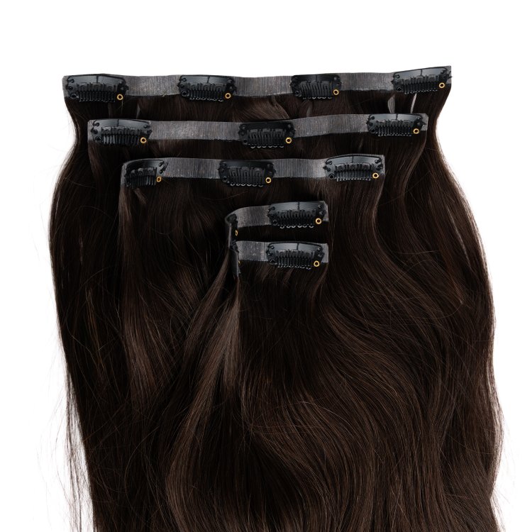 Τρέσα Φυσική PU με Κλιπ #1B Καστανό 50cm, 120g