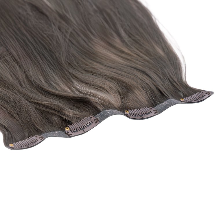 Τρέσα Φυσική PU με Κλιπ #5 Ξανθό Σκούρο Σαντρέ 50cm, 120g