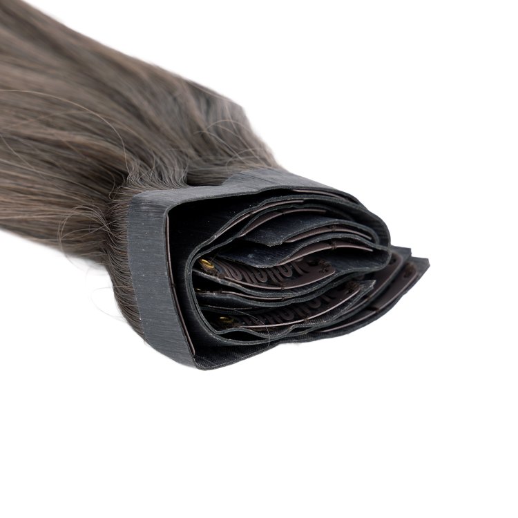 Τρέσα Φυσική PU με Κλιπ #5 Ξανθό Σκούρο Σαντρέ 50cm, 120g