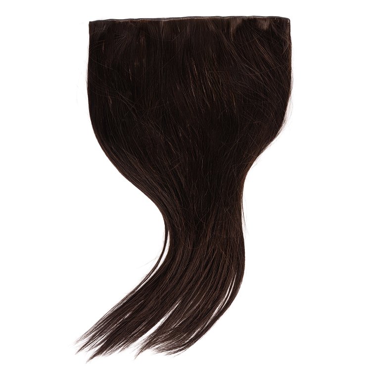 Christian Artesio Genius invisible weft hair extensions in dark brown 50cm for seamless application and rich volume.