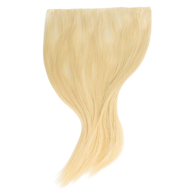 Christian Artesio Genius invisible weft hair extensions in light blonde 50cm for seamless application and rich volume.