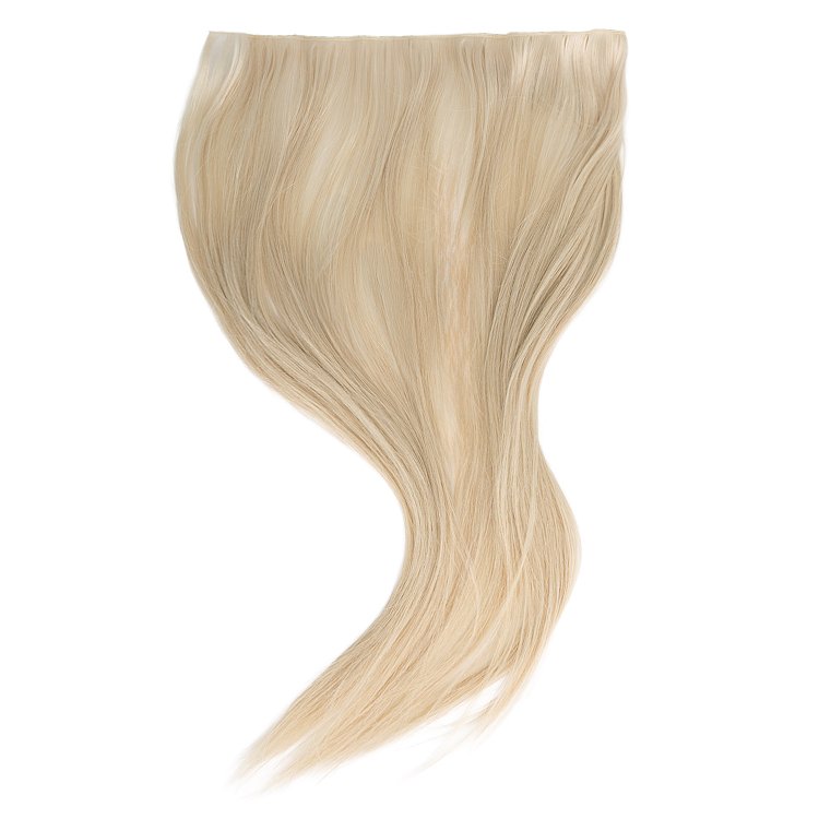 Christian Artesio Genius invisible weft hair extensions in silver blonde 50cm for seamless application and rich volume.