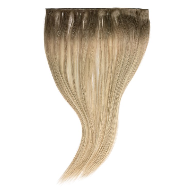 Christian Artesio Genius natural weft hair extensions #SB blonde ombre 50cm for invisible application and rich volume.