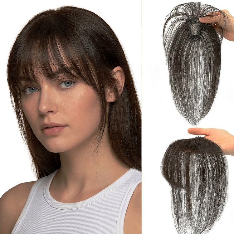 Natural Wispy Bangs Fringe Brown Black – Christian Artesio