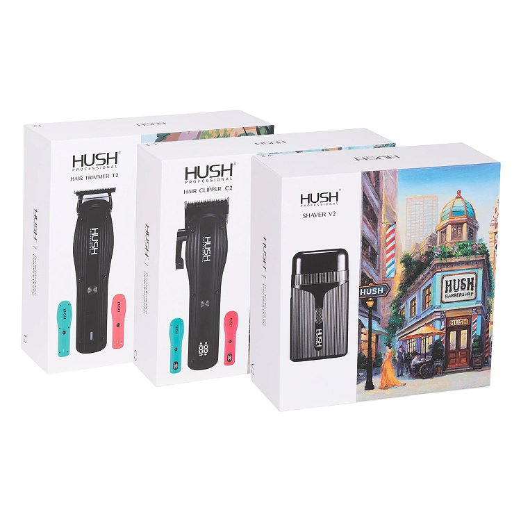HUSH Pro Barber Kit – Haarschneidemaschine, Trimmer & Rasierer