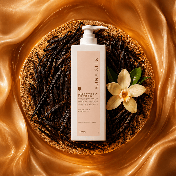 AuraSilk Shower Gel Ancient Vanilla 750ml