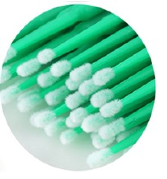 Βουρτσάκια Βλεφαρίδων Microbrushes Πράσινο Fine 2mm 100τμχ