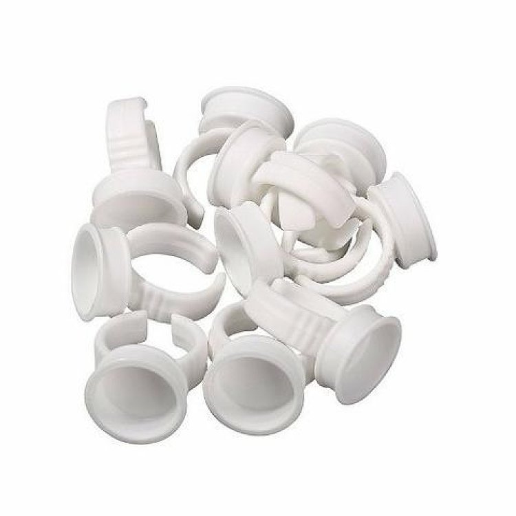 Eyelash Glue Plastic Ring 10pcs