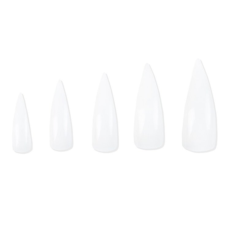 Stiletto Nagel Tips Natur Nachfullbeutel 100Stuck