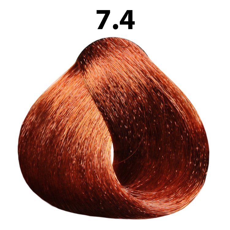 Βαφή μαλλιών Νο 7.4 ξανθό χάλκινο, 100ml