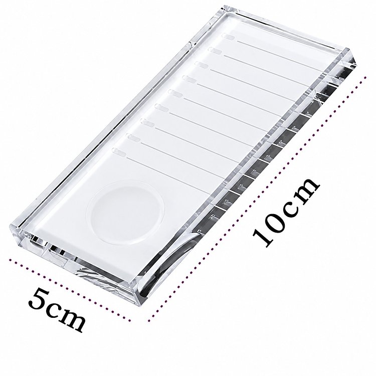 Clear Crystal Eyelash Placement Palette Rectangle