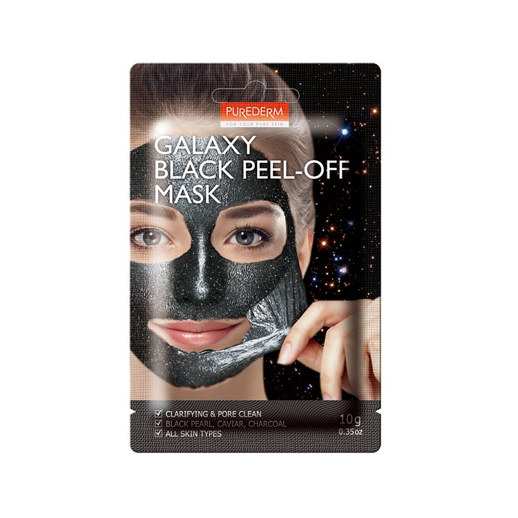 Purederm Koreanische Peel-Off Maske Galaxy Schwarz 10g
