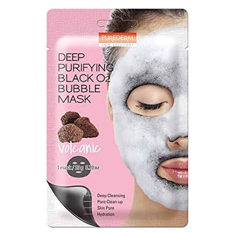 Deep Purifying Black O2 Bubble Mask "Volcanic" 20gr