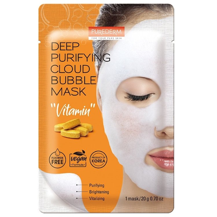 Κορεάτικη Μάσκα Προσώπου Bubble Για Βαθύ Καθαρισμό, Βιταμίνες 20gr
