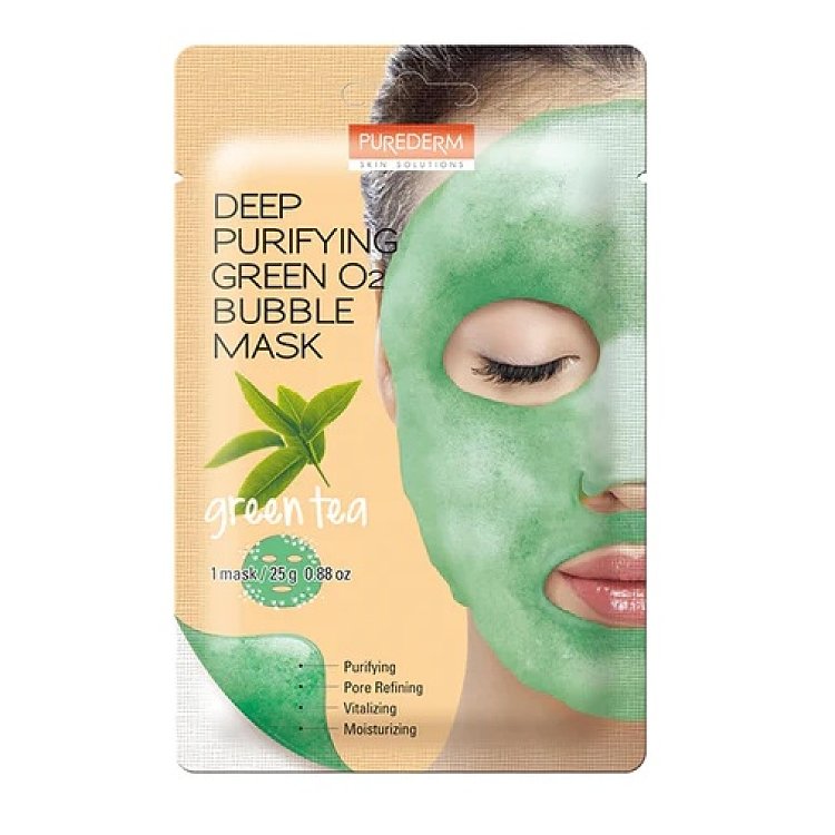 Deep Purifying Green O2 Bubble Mask "Green Tea" 25gr
