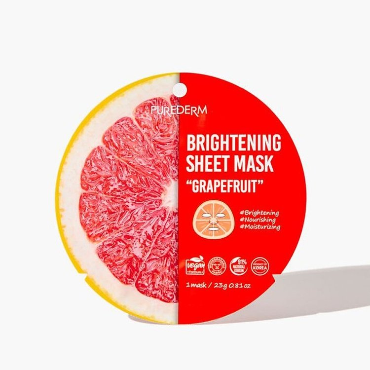 Brightening Sheet Mask "Grapefruit" 23gr