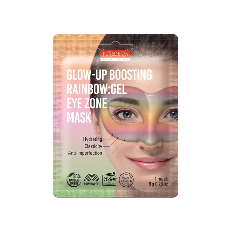 Purederm Koreanische Rainbow Augenmaske in Gel fur Leuchtkraft 8g