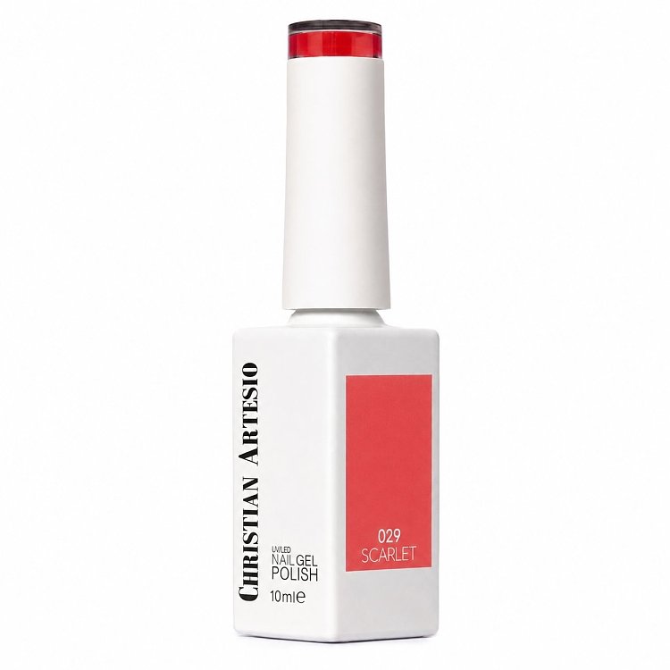 UV Nagellack No 029 Scarlet Orange Koralle 10ml – Christian Artesio