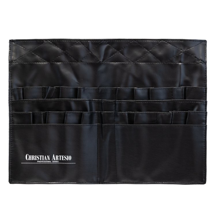 Make-up Pinselgurtel mit 20 Fachern & 4 Taschen – Verstellbar, Wasserdicht, aus PU-Leder