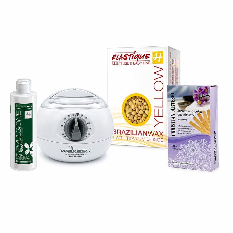 Depilatation Set with Yellow Hot Wax Drops