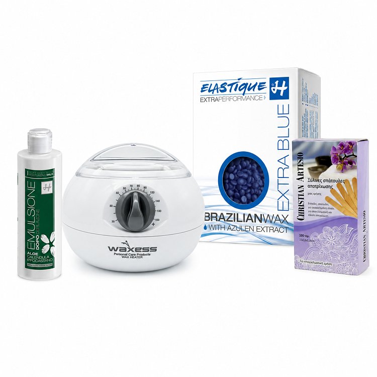 Depilatation Set with Blue Hot Wax Drops