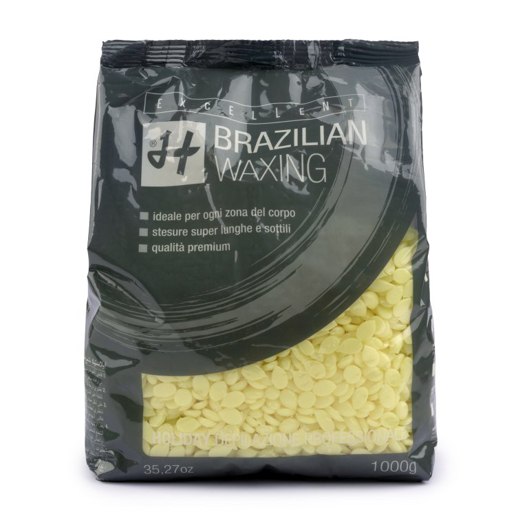 Υποαλλεργικό Ζεστό Ελαστικό Κερί Αποτρίχωσης Brazilian Wax σε Σταγόνες Κίτρινο με Βούτυρο Καριτέ, 1kg