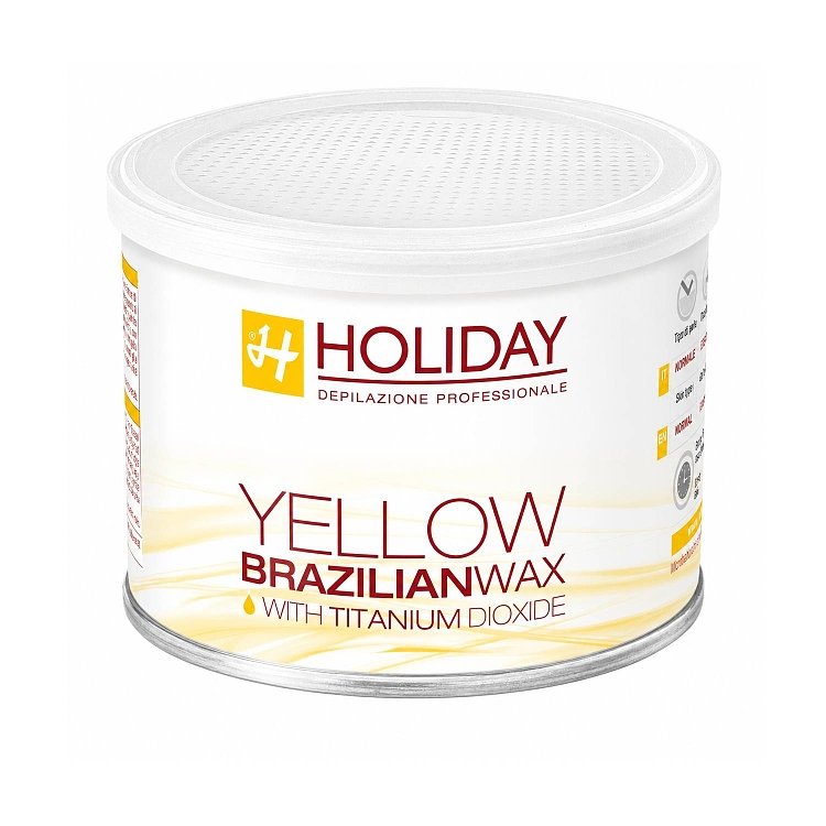 Holiday Ελαστικό Κερί Αποτρίχωσης Brazilian σε δοχείο 400ml για επαγγελματίες αισθητικής.