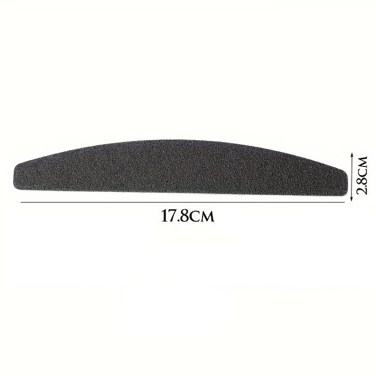 Ersatzfeilen Halbmond Schwarz #180 Grit 50Stk