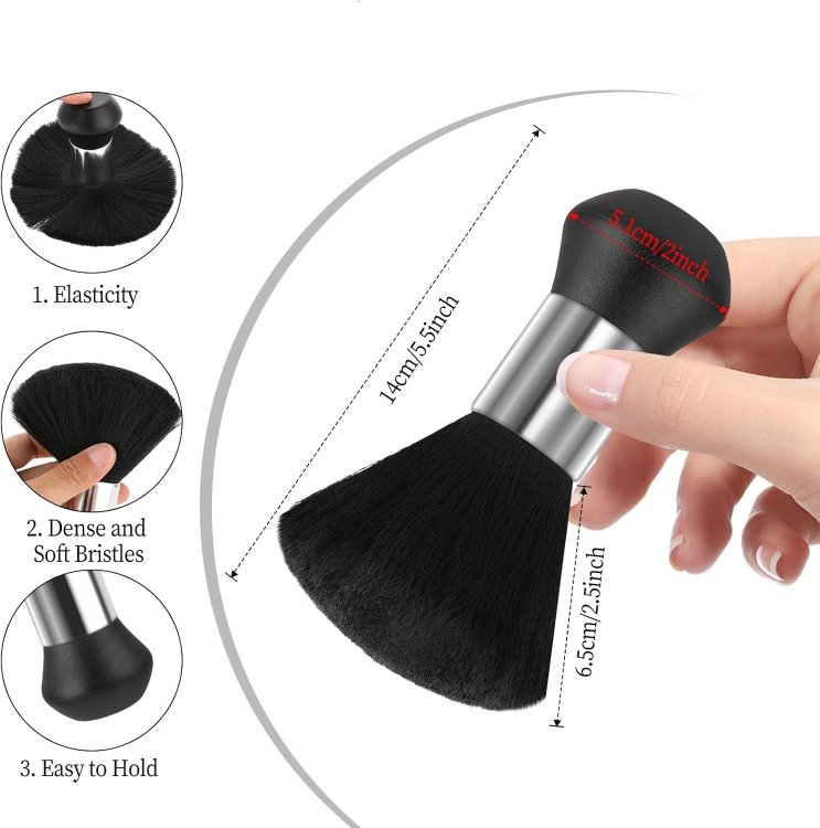 Πινέλο Καθαρισμού Αυχένα Μεγάλο Μαύρο