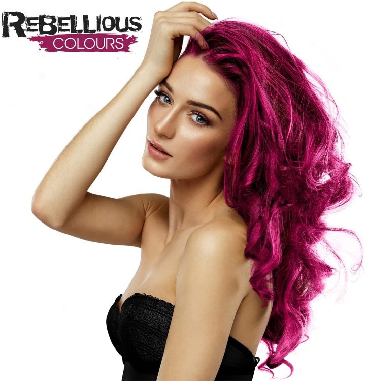 Rebellious ημιμόνιμη βαφή μαλλιών Shocking Pink, 100ml