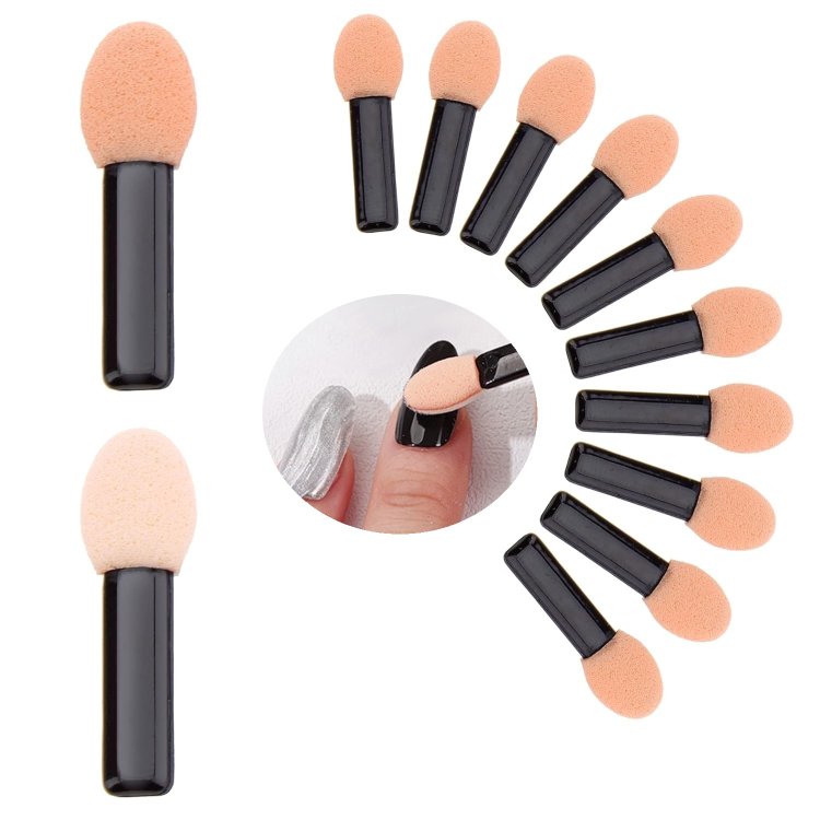 Πινέλα Σφουγγαράκια για Nail Art & Μακιγιάζ Σετ 10τμχ