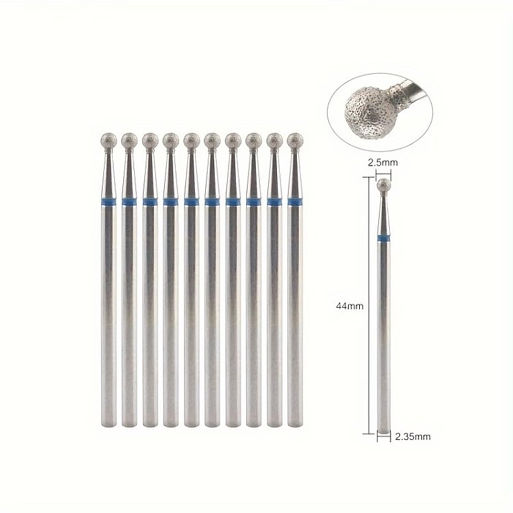 Diamant-Fraser Kugel Mittel 2.5mm (M) Set 10 Stuck