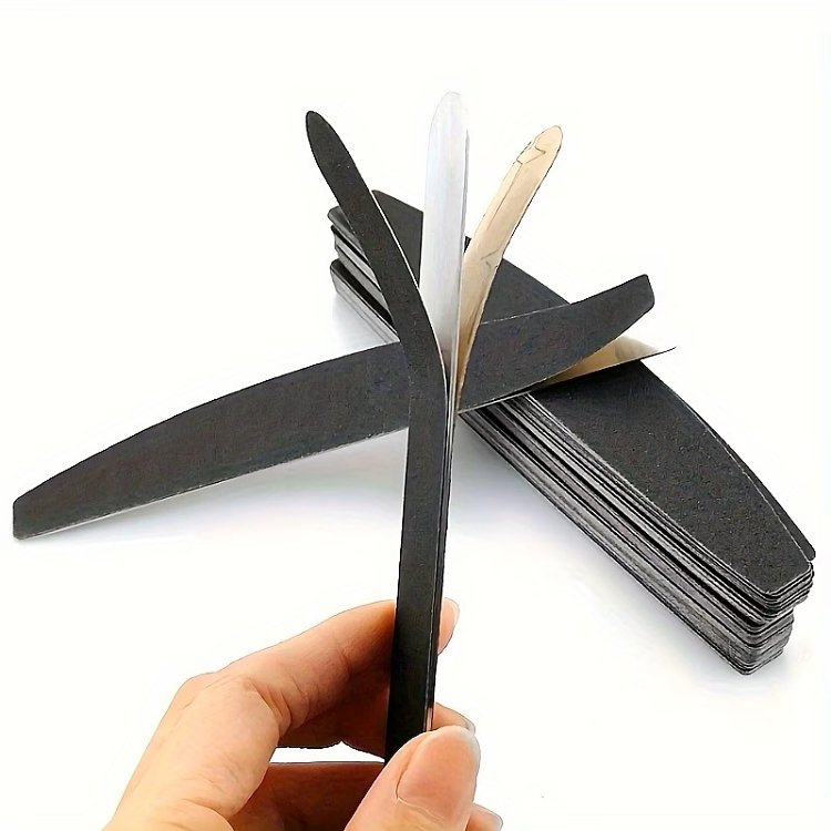Ersatzfeilen Halbmond Schwarz #180 Grit 50Stk