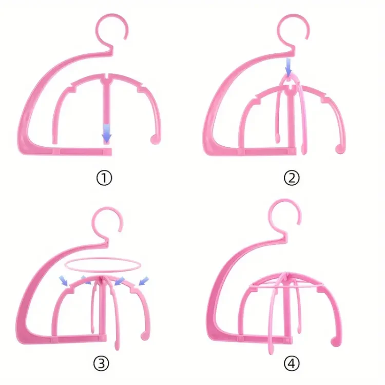 Σταντ Κρεμάστρα Περούκας Ροζ