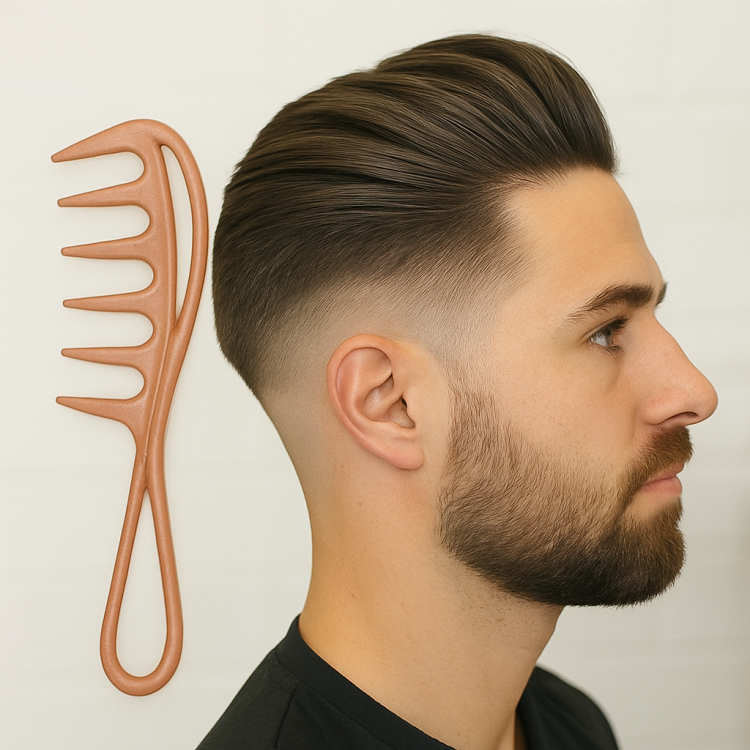 Χτένα Μαλλιών με Τριγωνικά Δόντια “Shark Design” – Για Ανδρικό Χτένισμα με Όγκο & Υφή