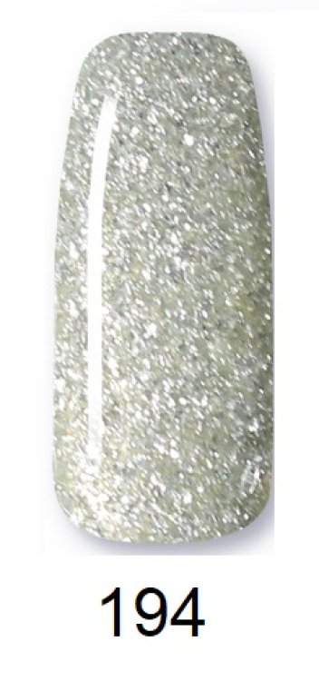 Ημιμόνιμο Βερνίκι Νυχιών Νο 194 Χρυσό/Ασημί Glitter 10ml