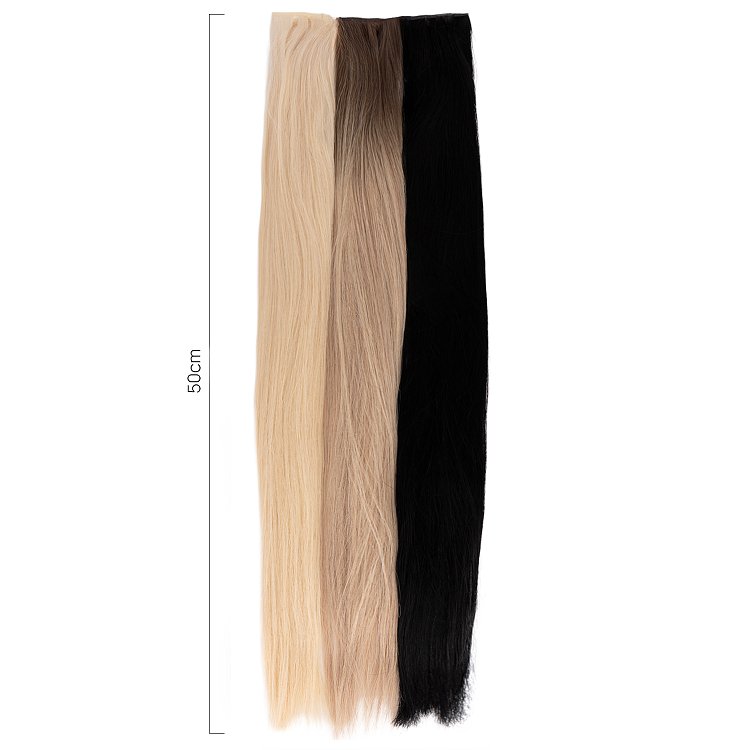 Christian Artesio Genius weft hair extensions 50cm for seamless application with natural-looking results.