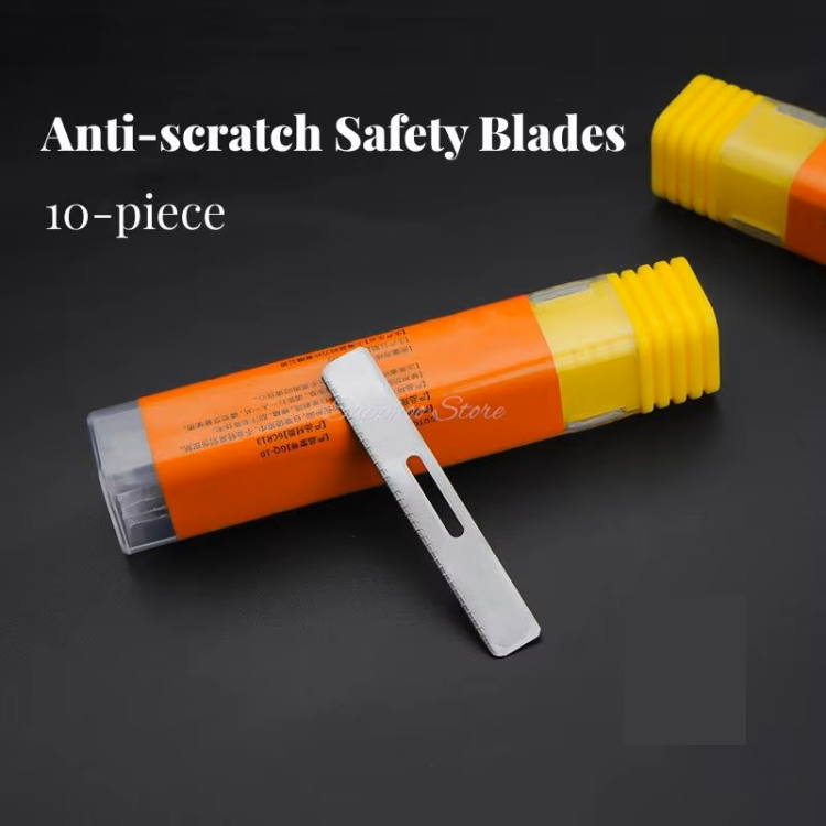 Επαγγελματική Ξυριστική Λεπίδα Ιαπωνικού Τύπου με Λαβή από Μαόνι & 10 Ανταλλακτικές Λεπίδες + Θήκη