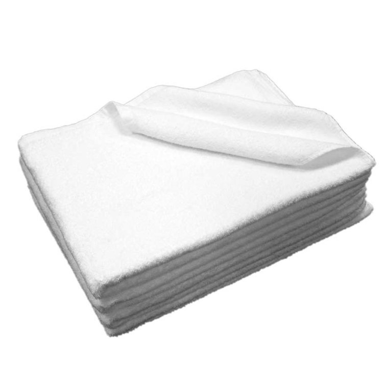 Πετσέτα Προσώπου Λευκή Πεννιέ 50 x 100cm Βαμβακερή Σετ 6τμχ