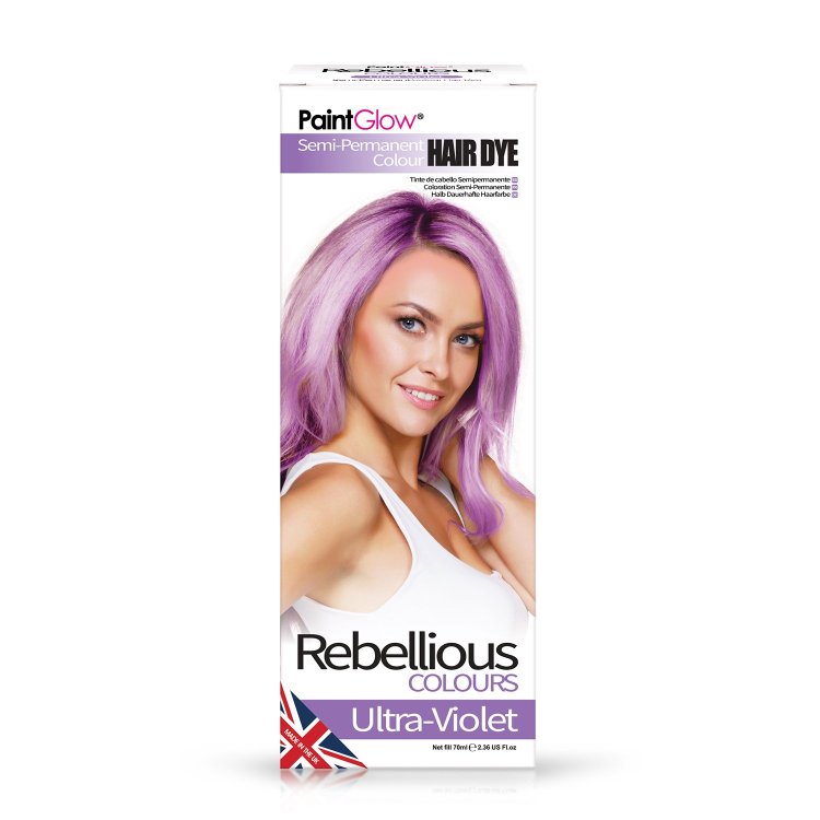 Rebellious ημιμόνιμη βαφή μαλλιών Ultra Violet, 70ml