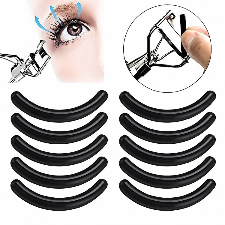 Eyelash Scissors Replacements 10pcs Black