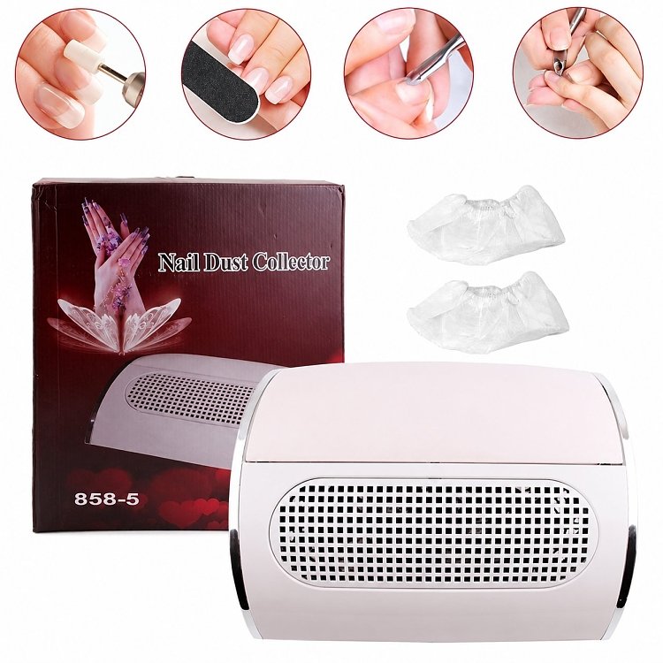 Nail Dust Absorber with 3 Fans White