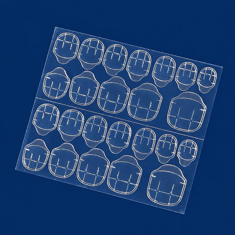 Double Sided Nail Tips Stickers 24pcs