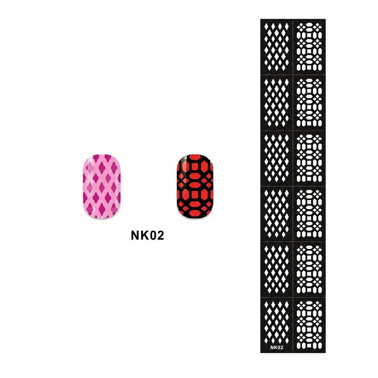Nagelsticker Stencil