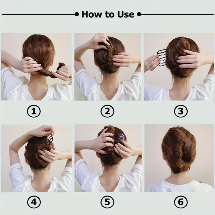 Μεταλλικό Χτένι για Κότσους και Σινιόν